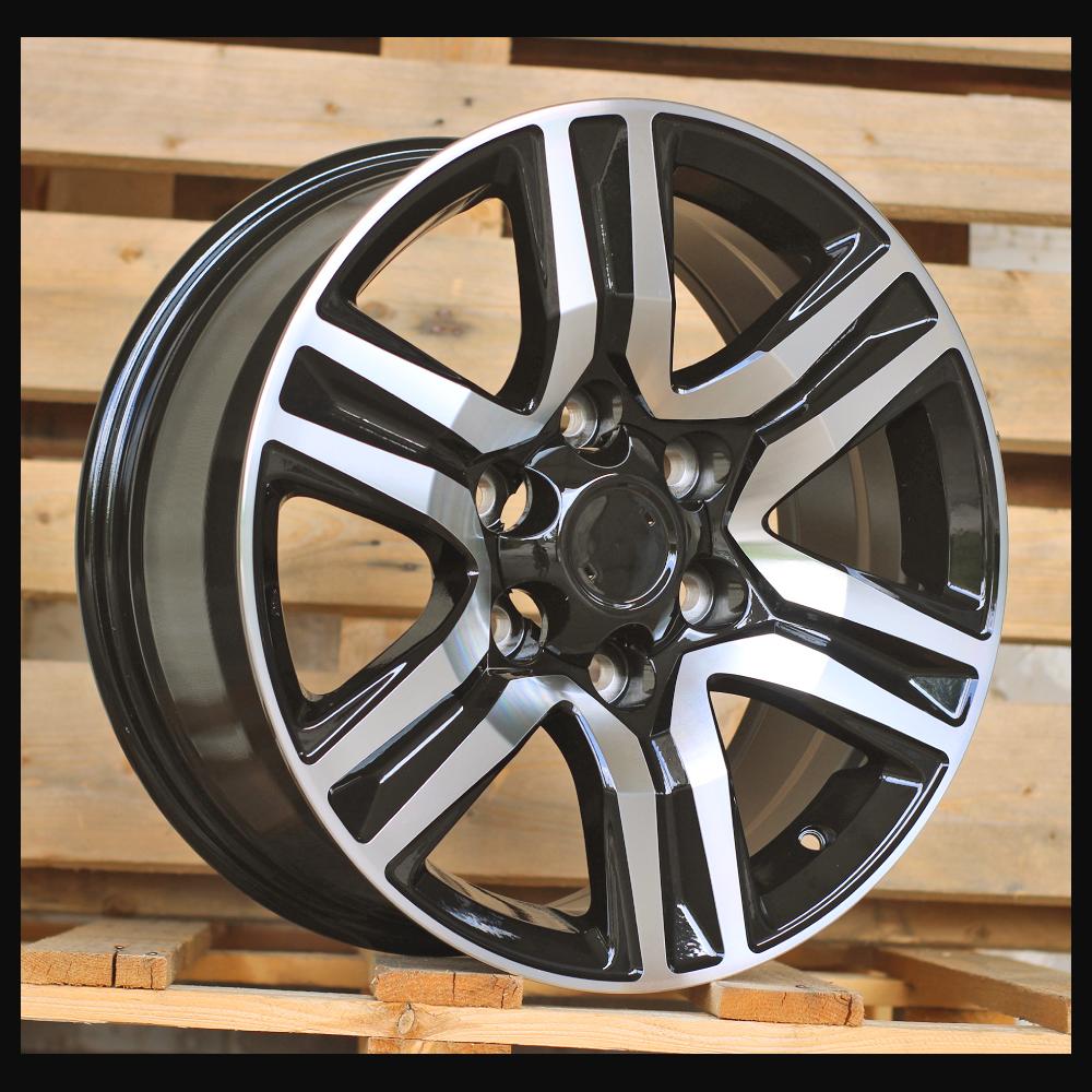 Wheel R17x7.5J  6X139.7  ET  25  106.1  H718F  Black Polished (MB)  For TOYOT  (K7)  (HYBRID FORGED)
