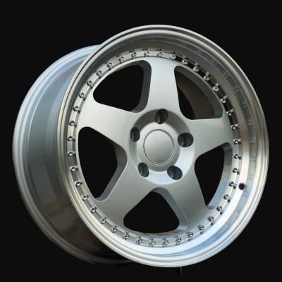 Felge R17x8J  5X120  ET  34  72.6  HE750  Silver+Polished Lip (SP)  For BMW  (P1)