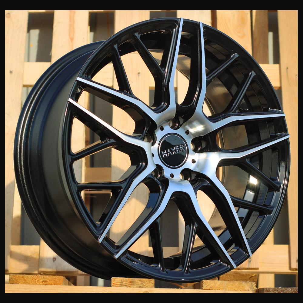 Wheel R18x8J  5X112  ET  45  66.6  HX038  (B5426)  Black Polished (MB)  For HAXER  (K4)