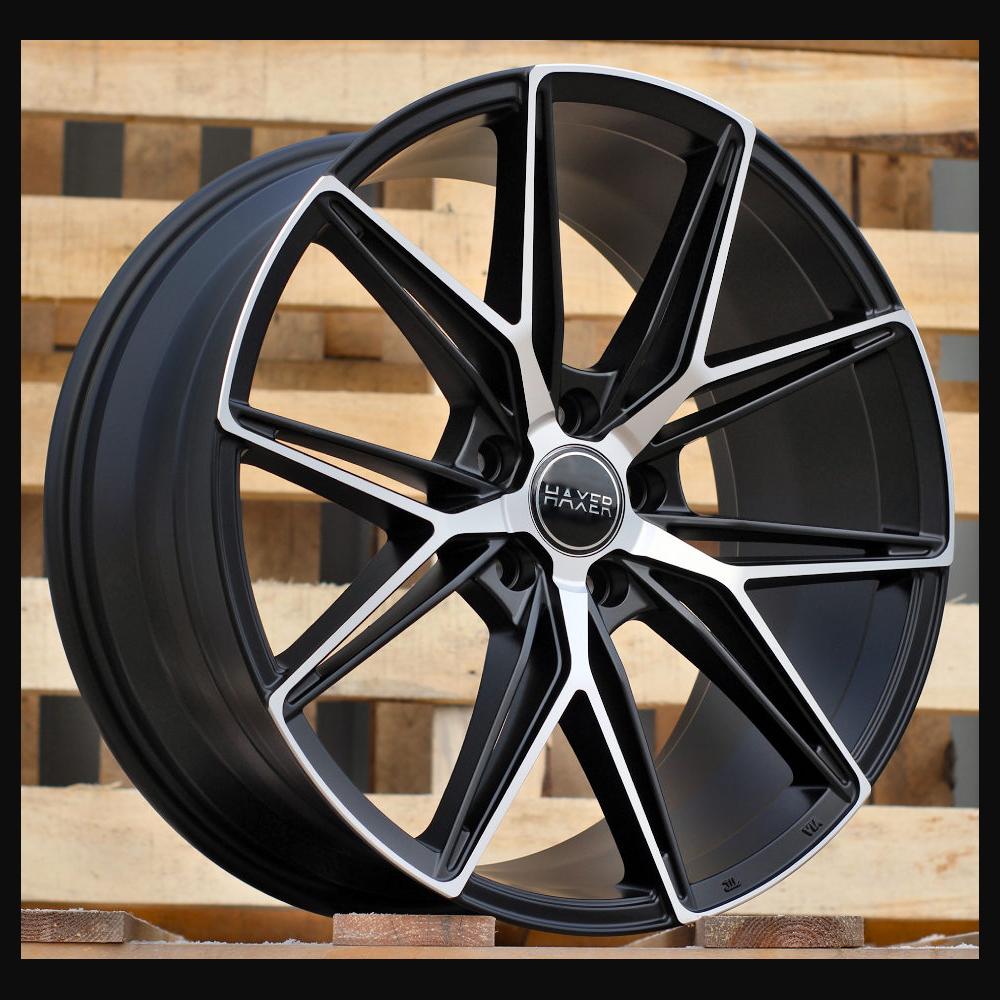 Wheel R19x8.5J  5X112  ET  40  66.6  HX043  Black Polished Half Matt (MBHM)  For HAXER  (K4)