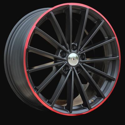 Jante R19x8J  5X112  ET  45  57.1  I0383  (FBX174)  Black Half Matt+Red Lip (BLHMRL)  For VW  (Z3)  (HYBRID FORGED)