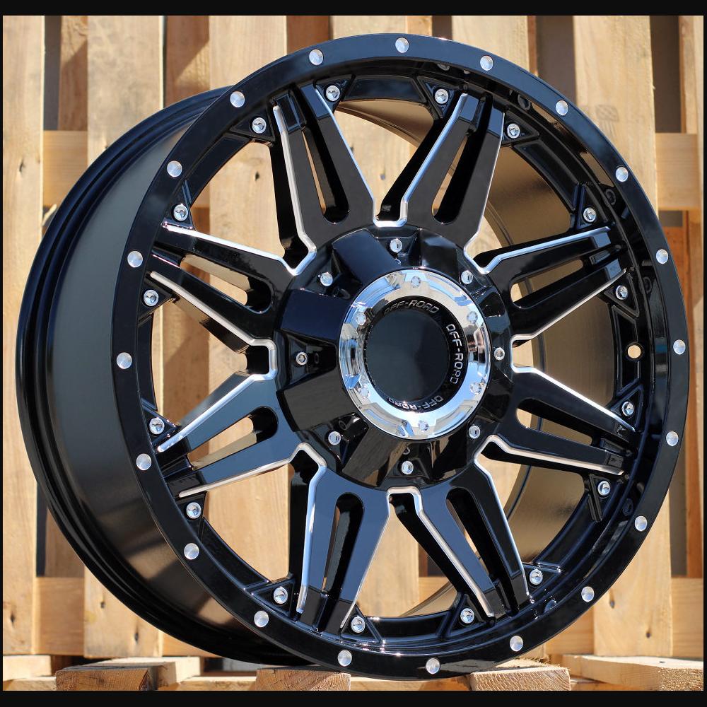 Wheel R20x9J  10X114/127  ET  0  87.1  L1447  Black (BL)  For 4X4  (K3)  (Milling)