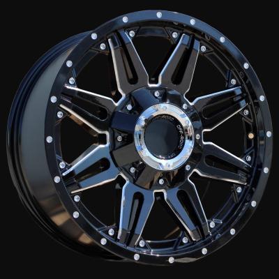 Llanta R20x9J  10X114/127  ET  0  87.1  L1447  Black (BL)  For 4X4  (K3)  (Milling)