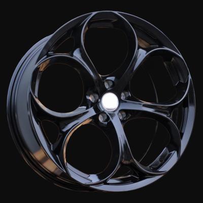 Llanta R19x8J  5X110  ET  33  65.1  L1664  (YF5707)  Black (BL)  For ALFA  (Z5+P1)  (HYBRID FORGED (ET32))
