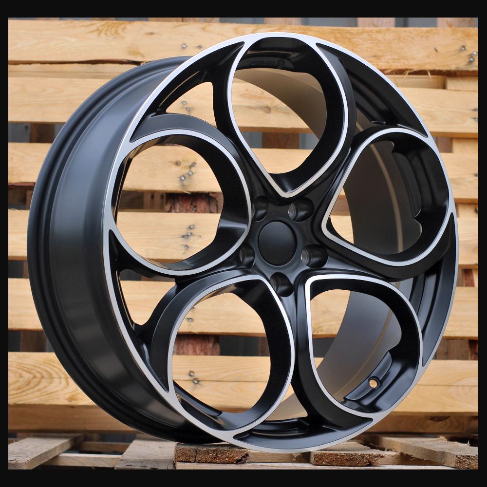 Wheel R20x8J  5X110  ET  37  65.1  L2387  Black Polished Half Matt (MBHM)  For ALFA  (P1)