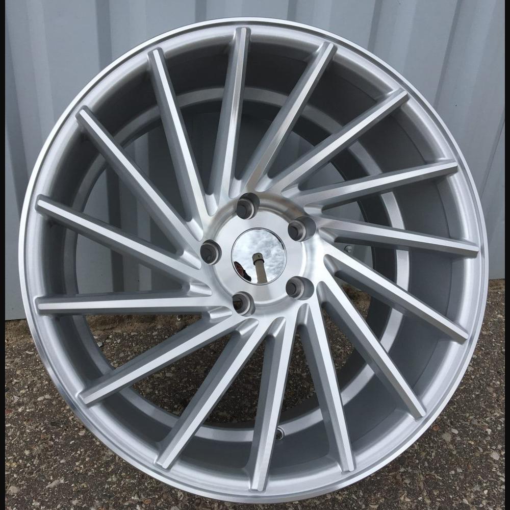 Wheel R20x9.5J  5X120  ET  38  72.6  LU589  (M7L)  Machined Silver (MS)  For RACIN  (K7)  ((AKC 70 Eur)  Vossen Style (Left ))