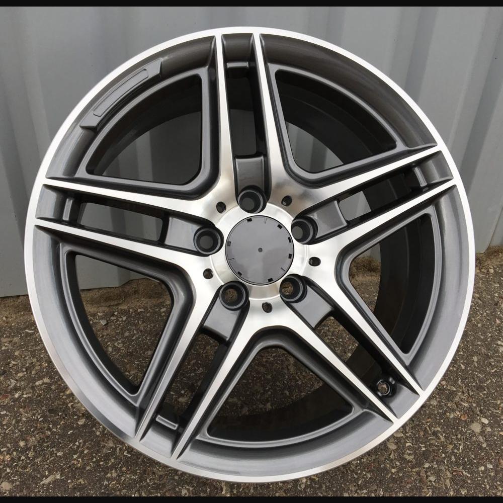 Wheel R17x7.5J  5X112  ET  45  66.6  SSA02  Grey Polished (MG)  For MER  (Z2)  ((AKC 80 Eur))