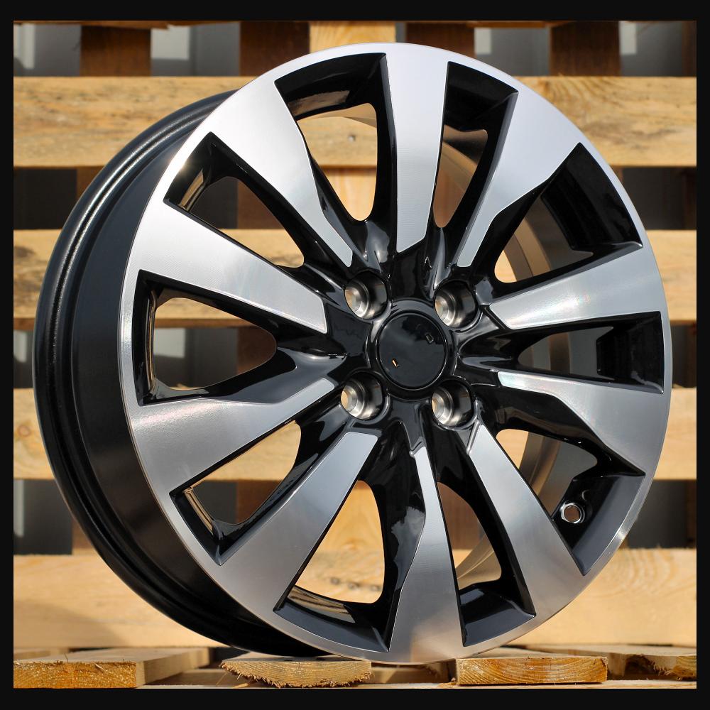 Wheel R16x6J  4X100  ET  45  60.1  W1785  Black Polished (MB)  For RACIN  (Z5)
