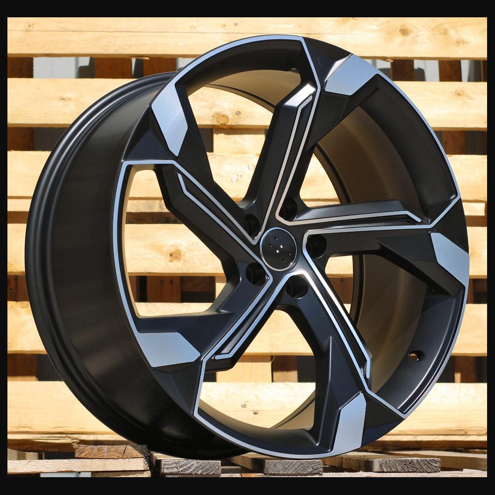 Wheel R22x9.5J  5X112  ET  36  66.5  Y1201  (IN5633)  Black Polished Half Matt (MBHM)  For AUD  (Z5)  (Q8 E-tron)