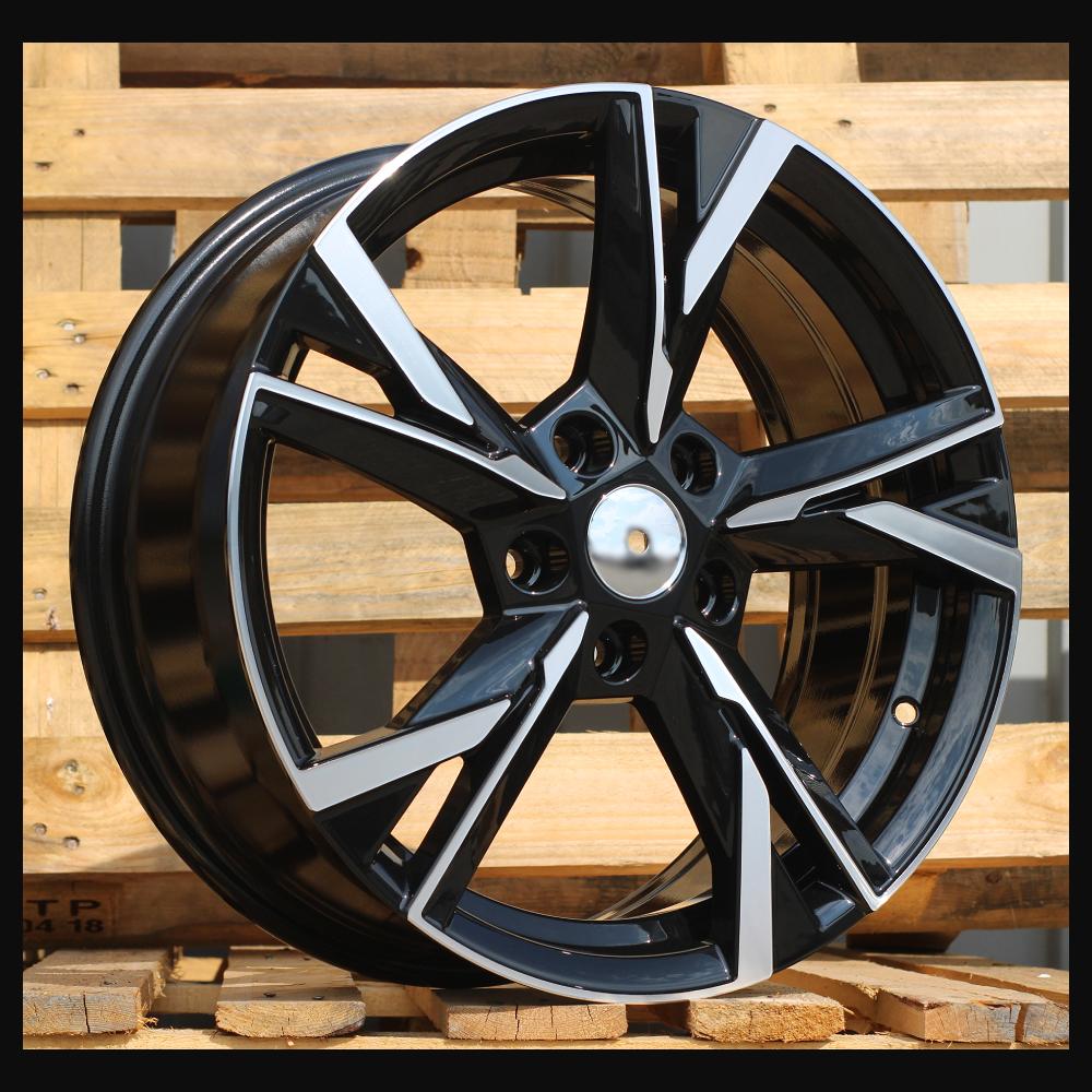 Wheel R16x6.5J  5X112  ET  46  57.1  Y1241  Black Polished (MB)  For SKODA  (R+K2)  (NEW Model)