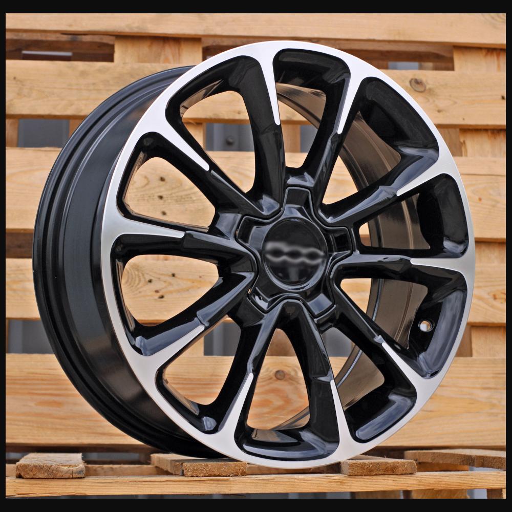 Wheel R17x7J  5X110  ET  40  65.1  Y1281  Black Polished (MB)  For FIAT  (Z4)  (NEW Model 500)