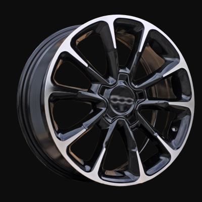 Jante R17x7J  5X110  ET  40  65.1  Y1281  Black Polished (MB)  For FIAT  (Z4)  (NEW Model 500)