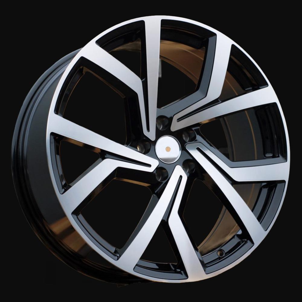 Ratlankis R17x7J  5X100  ET  45  57.1  B1154  (FBX157)  Black Polished (MB)  For VW