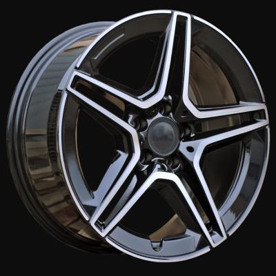 Cerchio R17x7.5J  5X112  ET  42  66.6  FBX142  (H3067F)  Black Polished (MB)  For MER