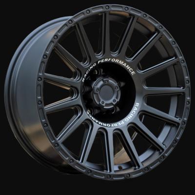 Диск R18x9J  6X114.3  ET  0  66.1  FBX026  Black Matt+Text (BMT)  For 4X4  (M+K8)  (HYBRID FORGED (MB+Text))