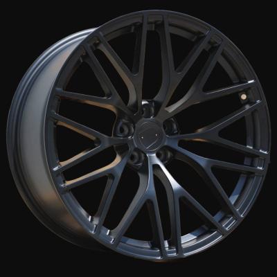 Jante R21x10J  5X112  ET  18  66.5  XFRGW5697  Black Matt (BM)  For PORCH  (K3)  (FORGED (Rear+Front))