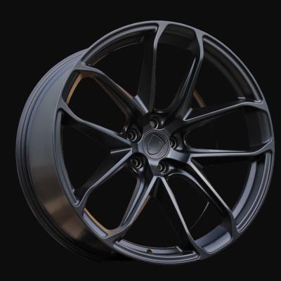 Jante R21x10J  5X112  ET  19  66.5  Y5985B  Black Half Matt (BLHM)  For PORCH  (K4+P)  ((Front+Rear) NEW Model)