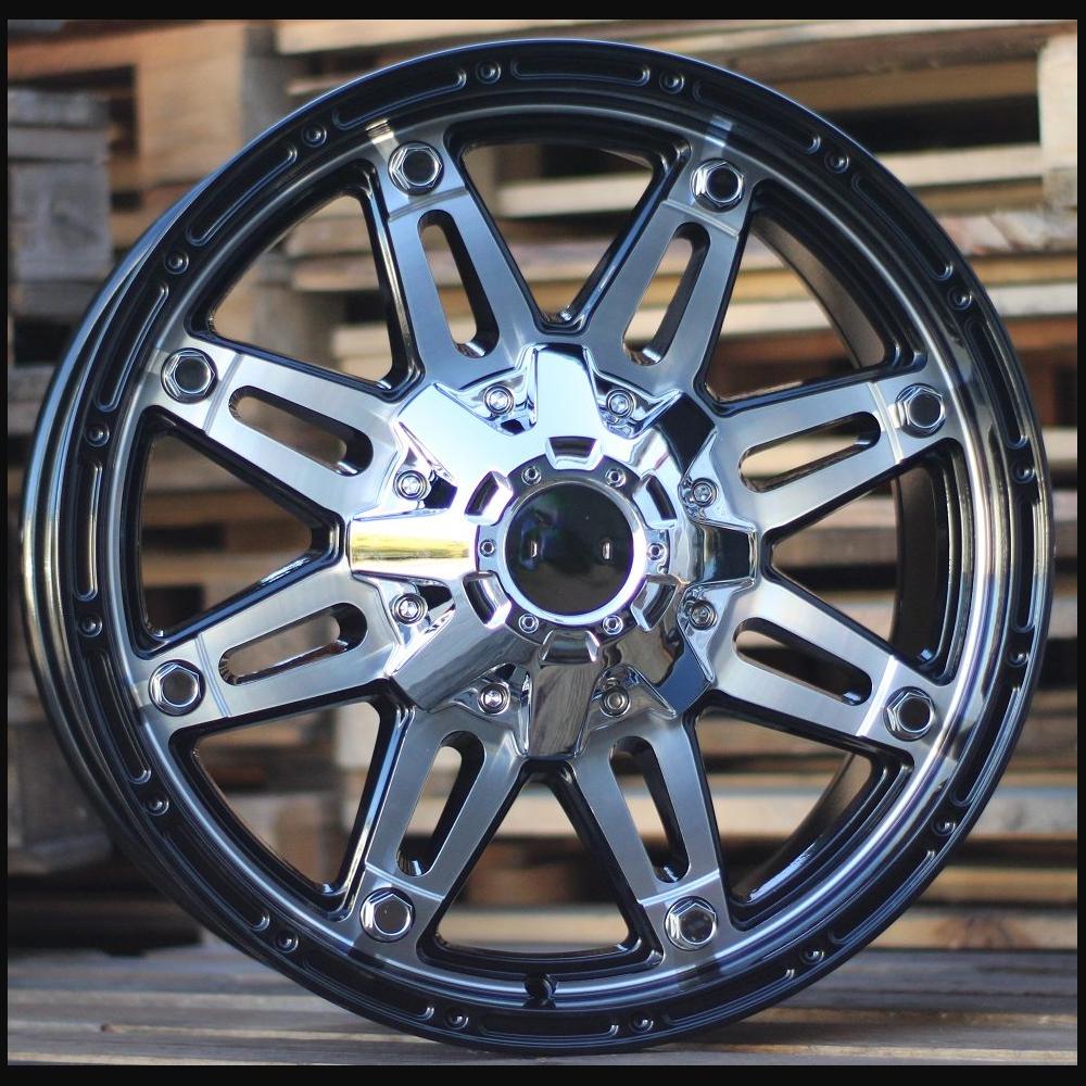 Wheel R17x8J  12X135/139  ET  0  110.1  QC801  Black Polished (MB)  For 4X4  (R)  ((AKC 80 Eur))