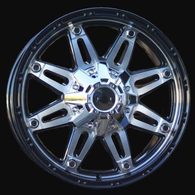 Jante R17x8J  12X135/139  ET  0  110.1  QC801  Black Polished (MB)  For 4X4  (R)  ((AKC 80 Eur))