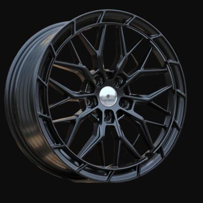 Llanta R18x8J  5X112  ET  38  66.5  FBX384  Black Half Matt (BLHM)  For RACIN  (Z7)  (HYBRID FORGED)
