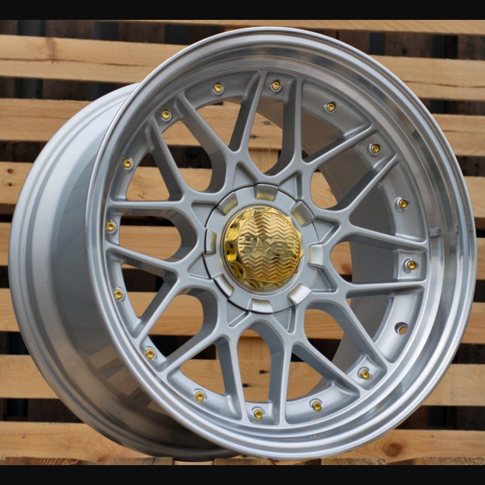 Wheel R18x9J  10X120/112  ET  35  72.6  HX025  (HX025)  Silver+Polished Lip (SP)  For HAXER  (P)  (Rear+Front)