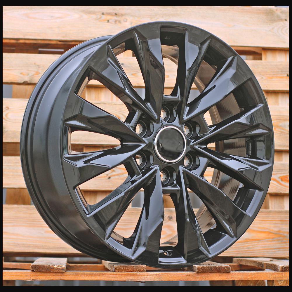 Wheel R18x7.5J  6X139.7  ET  60  95.1  Y0185  Black (BL)  For TOYOT  (Z4)