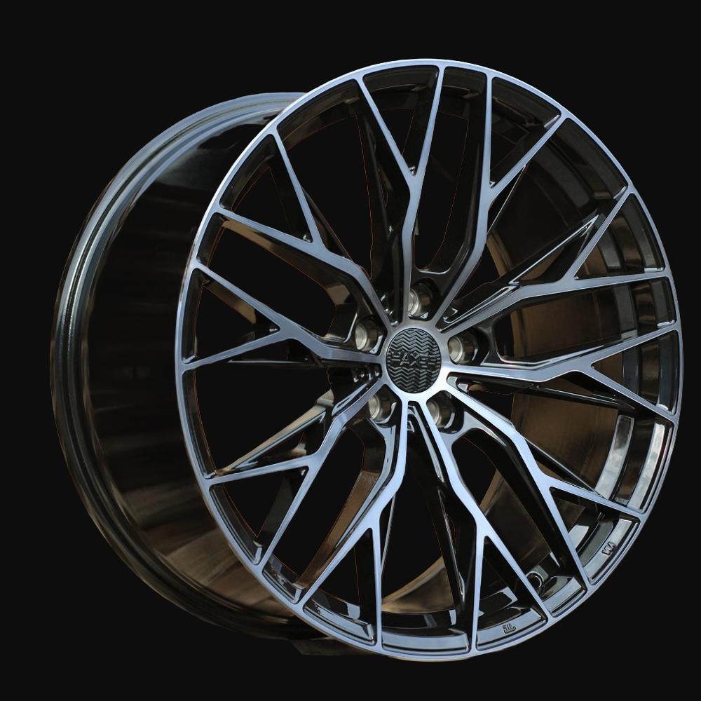 Ratlankis R18x8J  5X112  ET  45  66.6  HX042  (IN0387)  Black+Tinted Face (BLTF)  For HAXER  (M)  (HYBRID FORGED)