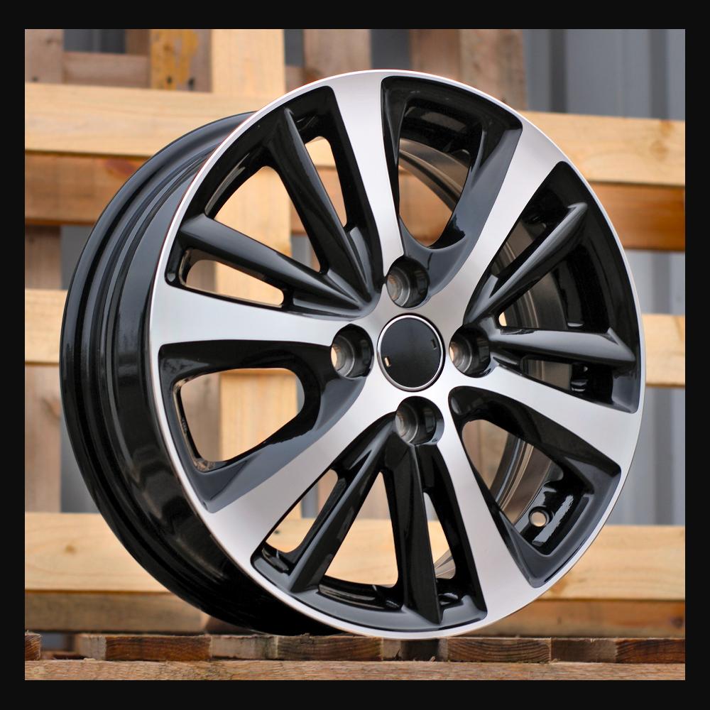 Alloy Wheel R15x5.5J  4X100  ET  44  54.1  I6072  Black Polished (MB)  For TOYOT  (Z6)