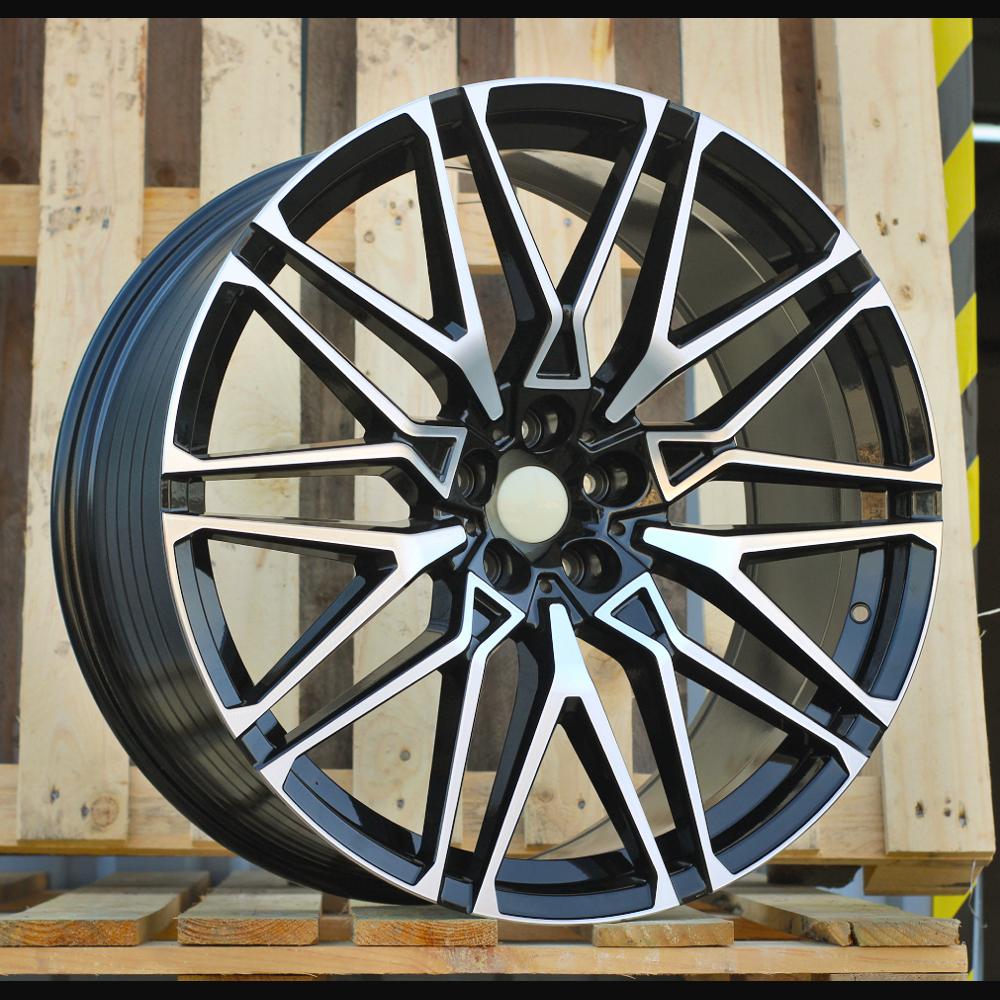 Alloy Wheel R22x9.5J  5X112  ET  35  66.56  B5771  (FBX268)  Black Polished (MB)  For BMW  (M)  (HYBRID FORGED Rear+Front)