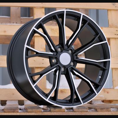 Felge R19x8.5J  5X112  ET  25  66.6  A5385  (XFE290)  Black Half Matt (BLHM)  For BMW  (K4+P1)  (Rear+Front (With polished LIP))