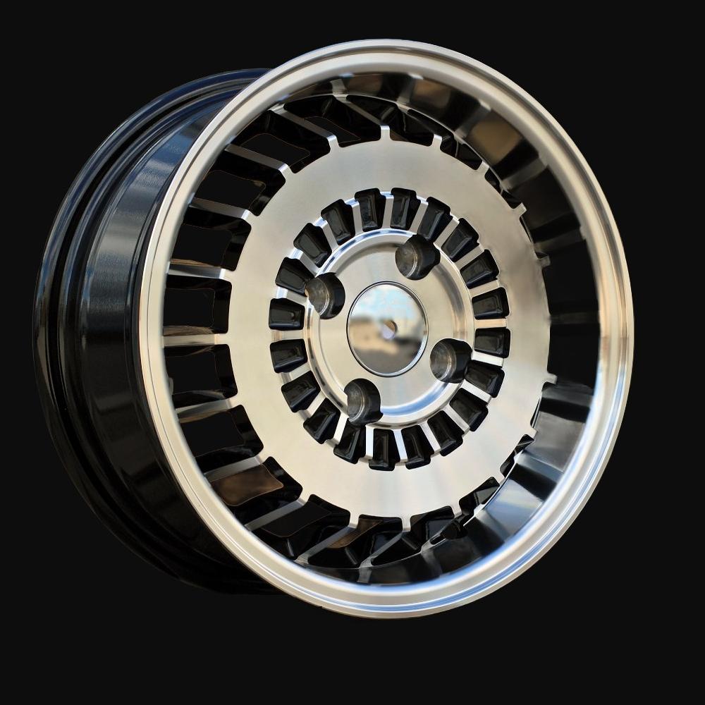 Alloy Wheel R13x5.5J  4X100  ET  30  67.1  L1354  Black Polished (MB)  For RACIN  (R)