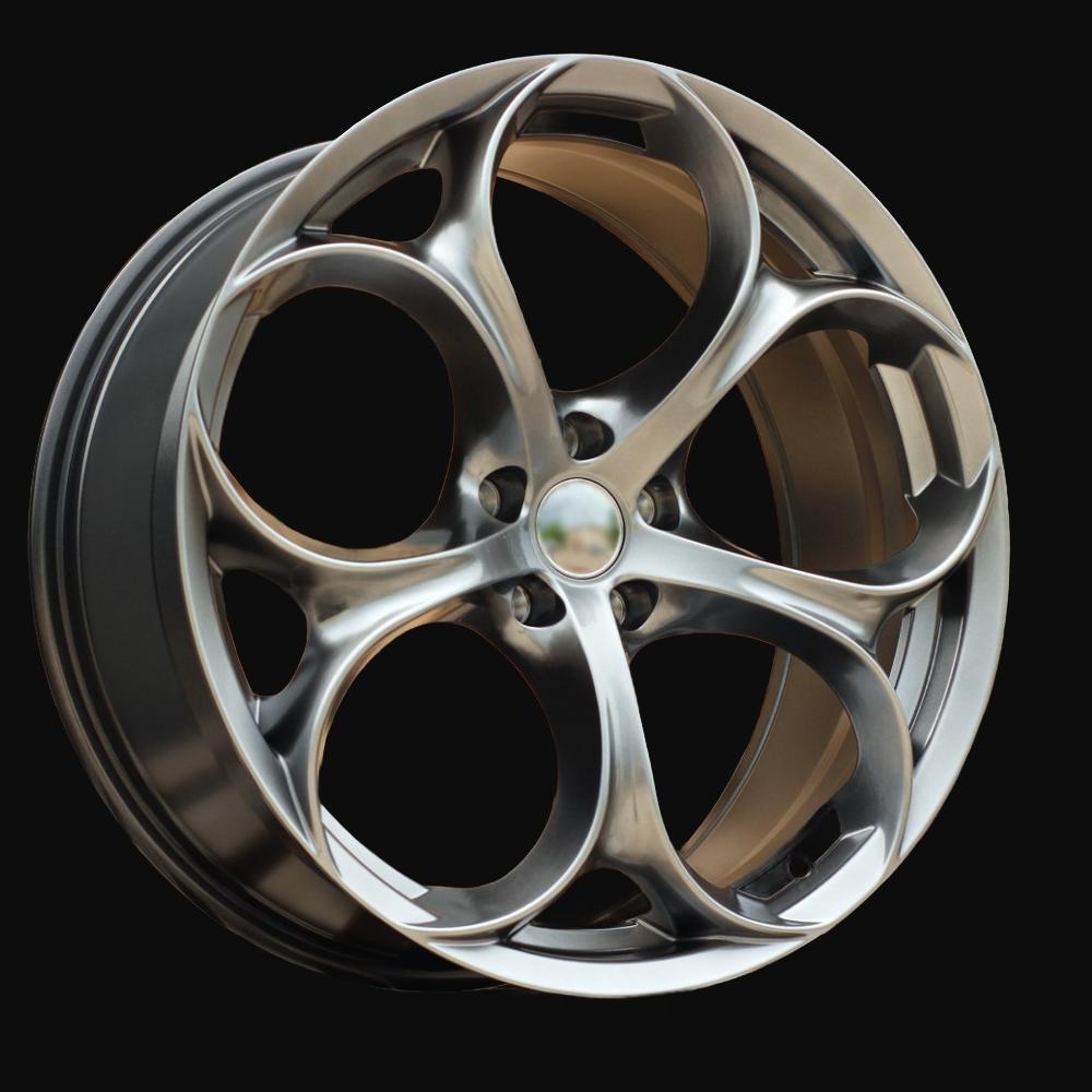 Alloy Wheel R19x8J  5X110  ET  33  65.1  L1664  (1664198004S)  Hyper Black (HB)  For ALFA  (Z6+P1)  (REAR+FRONT)