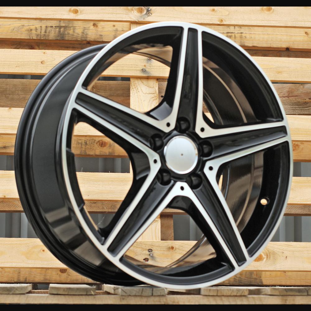 Alloy Wheel R17x7.5J  5X112  ET  44  66.6  B5052  (IND5376)  Black Polished (MB)  For MER  (L6)