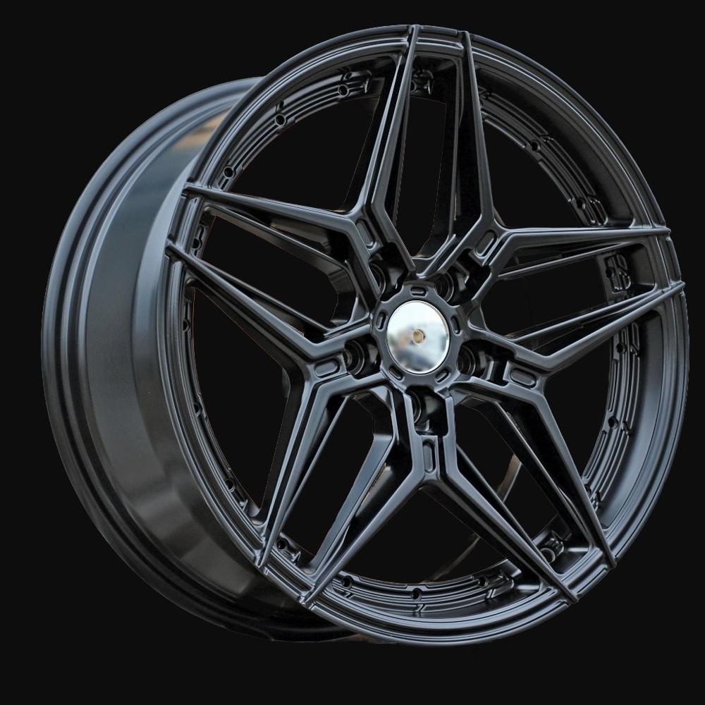 Alloy Wheel R17x7.5J  5X112  ET  40  66.5  FBX481  Black Half Matt (BLHM)  For RACIN  (Z6)  (HYBRID FORGED)