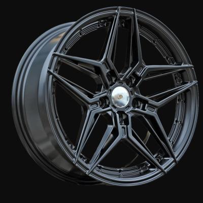 Alloy Wheel R17x7.5J  5X112  ET  40  66.5  FBX481  Black Half Matt (BLHM)  For RACIN  (Z6)  (HYBRID FORGED)