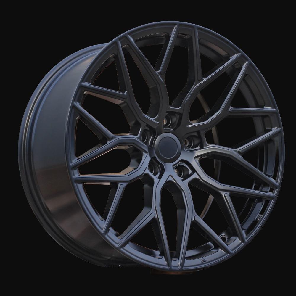 Alloy Wheel R19x9.5J  5X120  ET  40  72.6  H4101  (BY1920)  Black Half Matt (BLHM)  For RACIN  (Z3)  (Vossen Style Front+Rear)