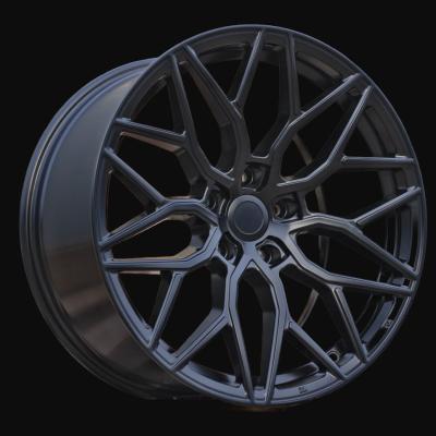 Alloy Wheel R19x9.5J  5X120  ET  40  72.6  H4101  (BY1920)  Black Half Matt (BLHM)  For RACIN  (Z3)  (Vossen Style Front+Rear)