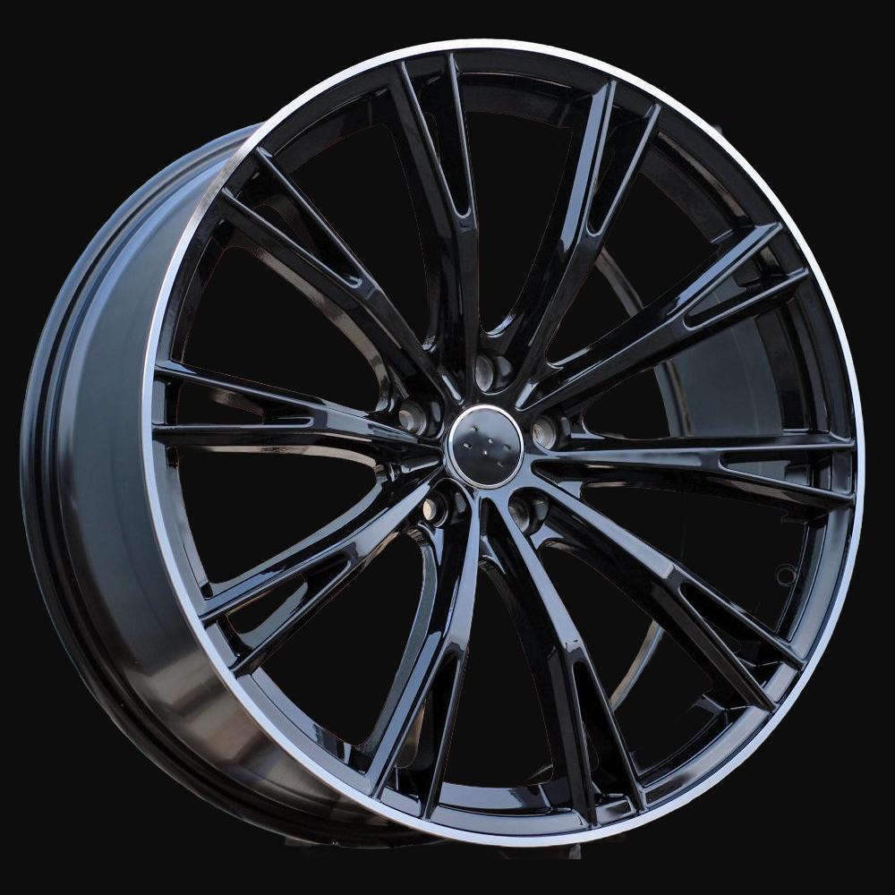 Alloy Wheel R22x9.5J  5X112  ET  20  66.5  H5060  (IN1111/TS533)  Black+Polished Lip (BLPL)  For AUD  (K8)  (ABT Style)