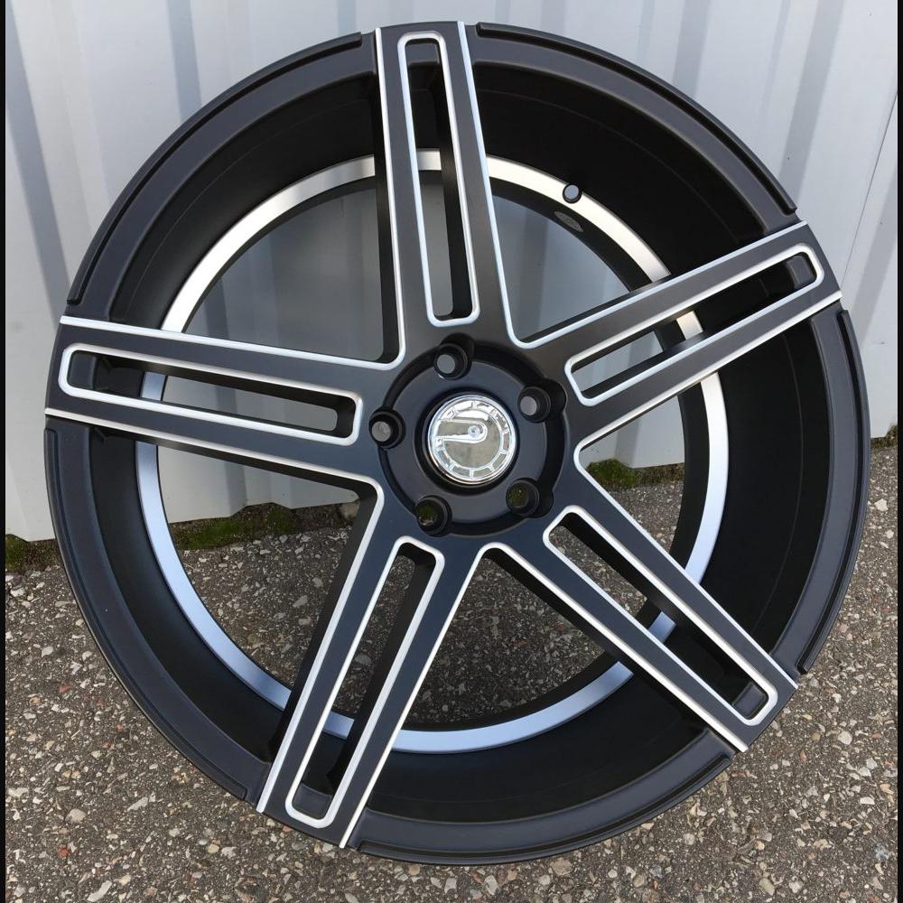 Alloy Wheel R20x8.5J  5X120  ET  35  74.1  H5249  (G526)  Black Half Matt+Polished Lip (BLHMPL)  For RACIN  (K7)  ((AKC 100 Eur)Milling (Rear+Front))