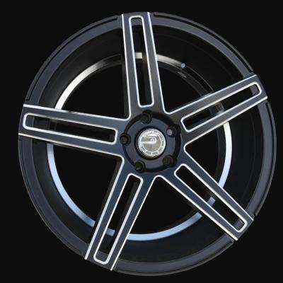 Alloy Wheel R20x8.5J  5X120  ET  35  74.1  H5249  (G526)  Black Half Matt+Polished Lip (BLHMPL)  For RACIN  (K7)  ((AKC 100 Eur)Milling (Rear+Front))