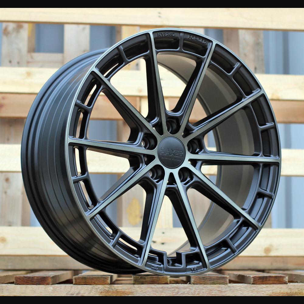 Alloy Wheel R19x8.5J  5X112  ET  40  66.5  HX019F  (F9793)  Black Half Matt Double Tinted Face (BLHMDTF)  For HAXER  (P2)  (HYBRID FORGED New Design)