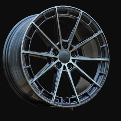 Alloy Wheel R19x8.5J  5X112  ET  40  66.5  HX019F  (F9793)  Black Half Matt Double Tinted Face (BLHMDTF)  For HAXER  (P2)  (HYBRID FORGED New Design)