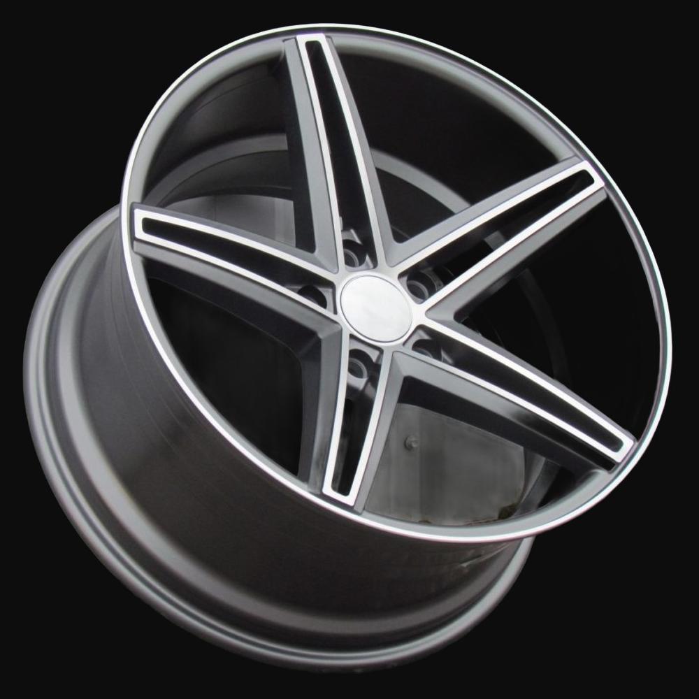 Alloy Wheel R19x9.5J  5X120  ET  38  72.6  QC521  Grey Polished Half Matt (MGHM)  For RACIN  (N)  ((AKC 70 Eur))