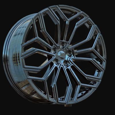 Alloy Wheel R22x10J  5X120  ET  38  72.6  HF5225  Gloss Black (GB)  For LAND  (Z5)  (HYBRID FORGED)