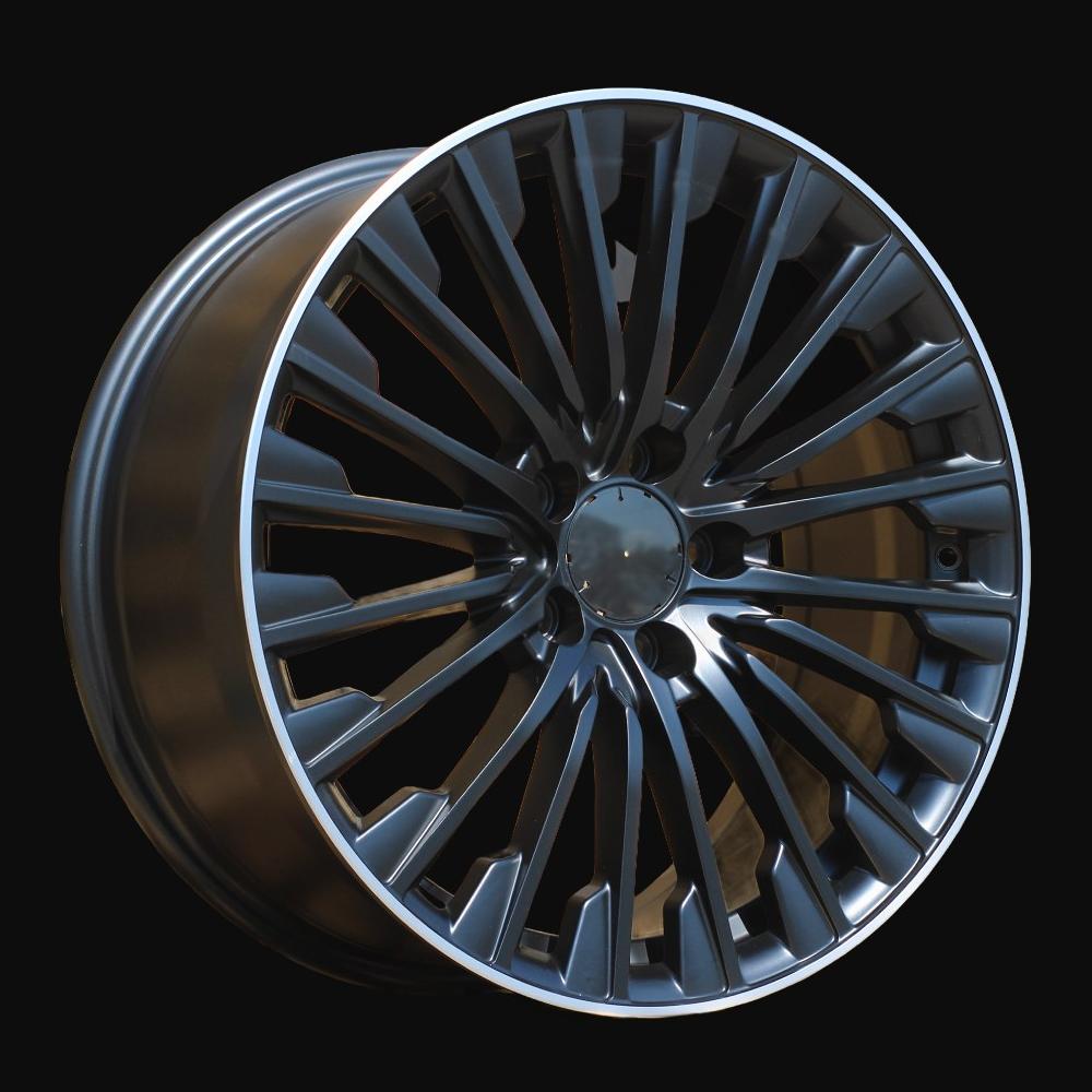 Alloy Wheel R18x8J  5X112  ET  43  66.6  FBX132  Black Half Matt+Polished Lip (BLHMPL)  For MER  (Z5+K8)  (HYBRID FORGED)
