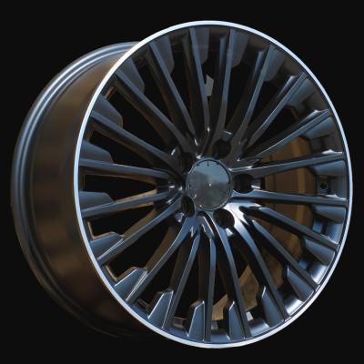 Alloy Wheel R18x8J  5X112  ET  43  66.6  FBX132  Black Half Matt+Polished Lip (BLHMPL)  For MER  (Z5+K8)  (HYBRID FORGED)