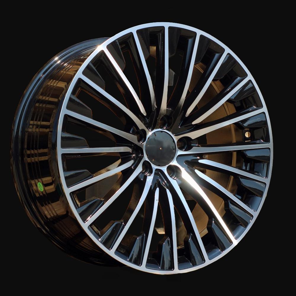 Alloy Wheel R20x9.5J  5X112  ET  45  66.6  FBX132  Black Polished (MB)  For MER  (P2)  (HYBRID FORGED Front+Rear)