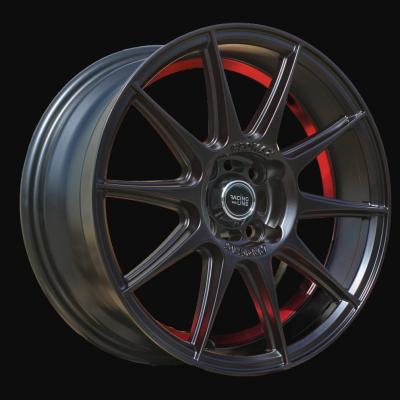 Alloy Wheel R15x7J  4X100  ET  38  60.1  B5705  Black Half Matt+Red Lip (BLHMRL)  For RACIN  (K4)