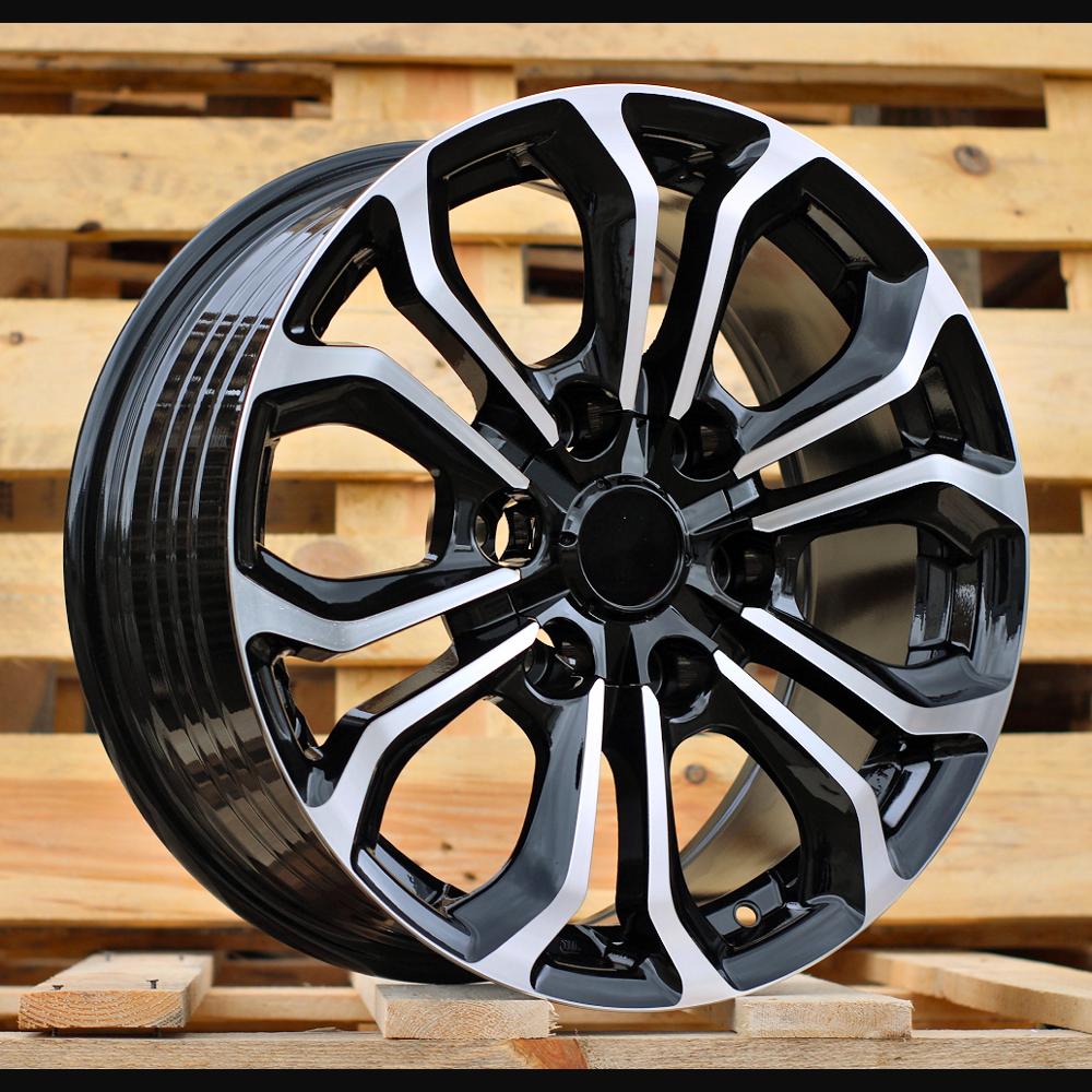 Alloy Wheel R17x7.5J  6X139.7  ET  25  106.1  FBX198  Black Polished (MB)  For TOYOT  (Z5)  (HYBRID FORGED)