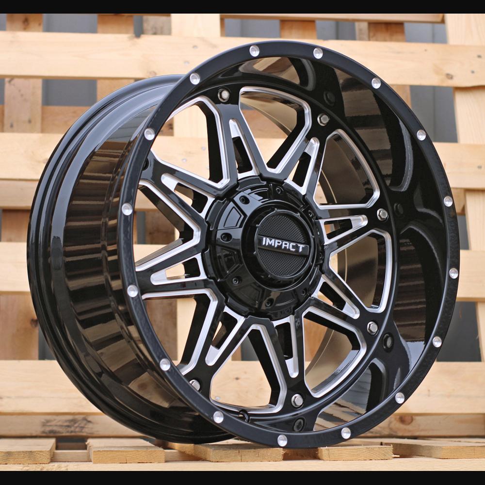Alloy Wheel R20x10J  12X135/139  ET  M12  106.1  1109A  Black (BL)  For 4X4  (K3)  (Milling)